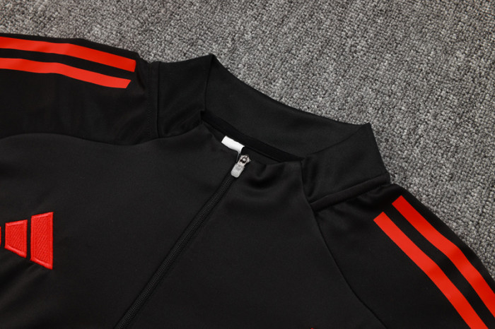 2025-26 LIV Black Kids Half Pull Tracksuit #E2535(童装)(半拉链)