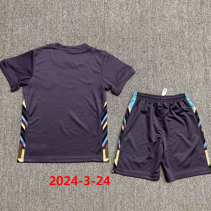 24-25 England Away Kids Soccer Jersey