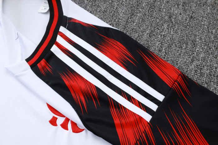 25-26 Flamengo White Training short Suit #D2564