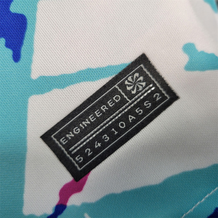 2023 BAR White Training Shirts (紫蓝条纹)