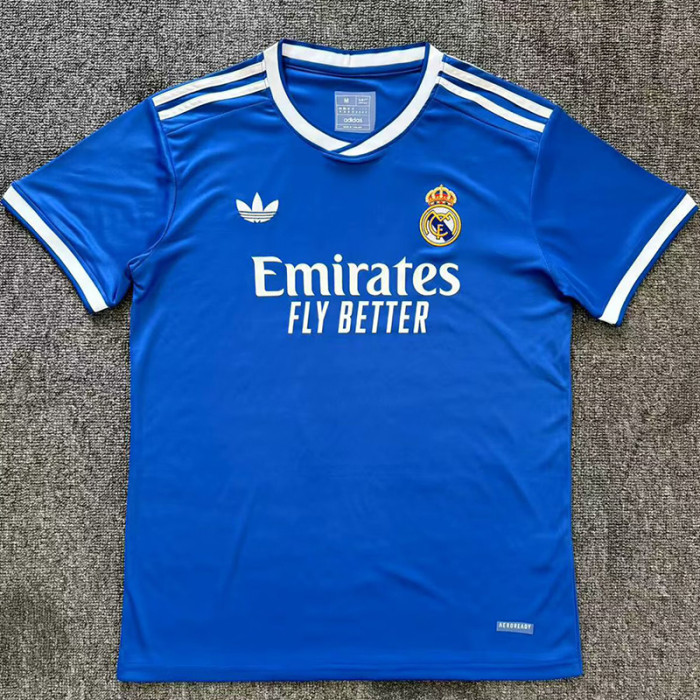 25-26 RMA Blue Special Edition Fans Soccer Jersey *三叶草