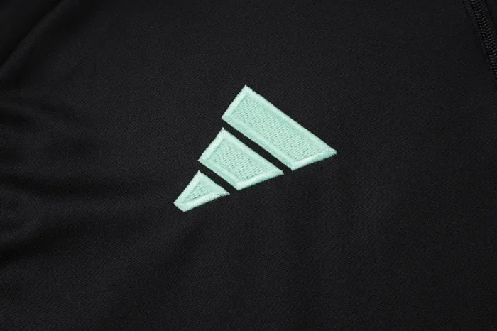 2025-26 JUV Black Kids Half Pull Tracksuit #E25110(童)(半拉链)