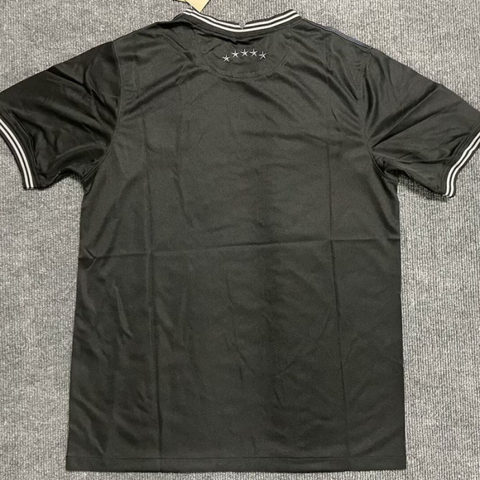 22-23 Brazil Black Fans Soccer Jersey(前底纹-灰标)