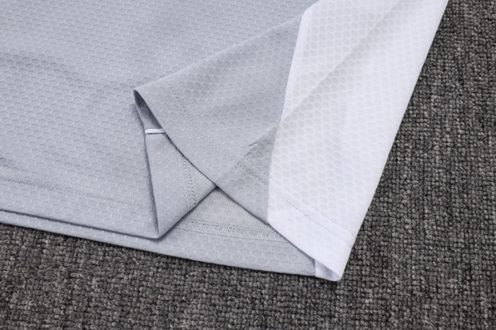 2025-26 RMA Grey white Polo Tracksuit #C2557