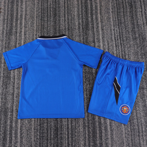 1996-1998 Man Utd Away Kids Retro Soccer Jersey