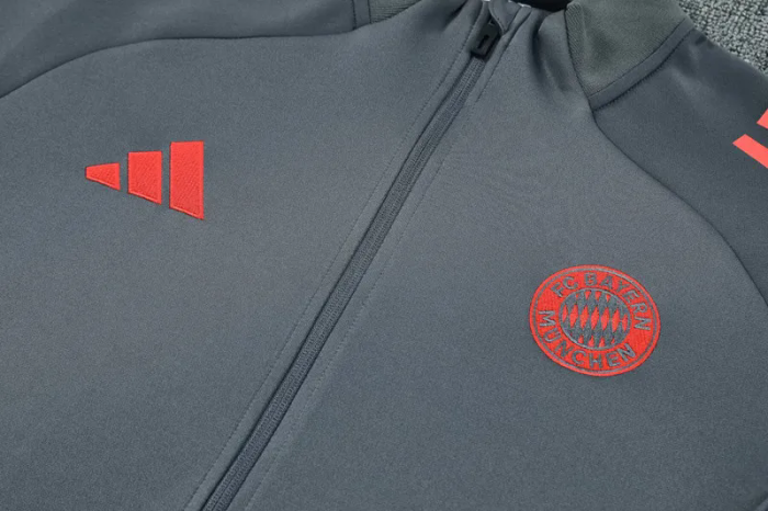 2025-26 Bayern Gray Jacket Tracksuit