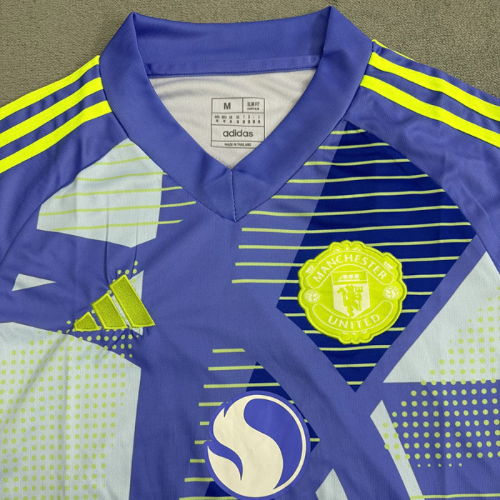 24-25 Man Utd Purple Goalkeeper Soccer Jersey