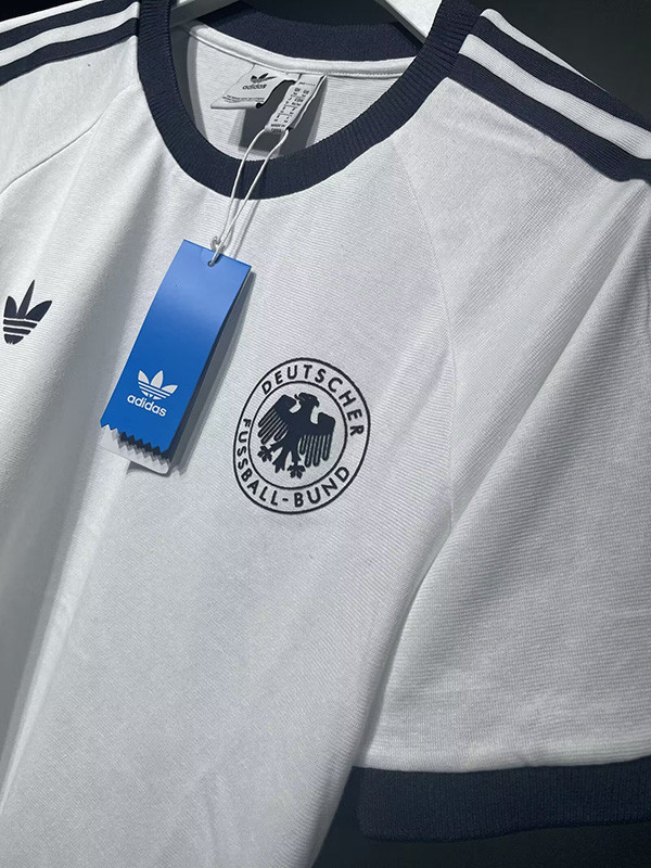 2024 Germany White Casual Retro Edition T-Shirts (High Quality)