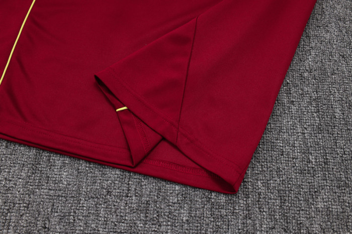 2025-26 ARS Jujube red Kids Half Pull Tracksuit#E2583(童装)(半拉链)