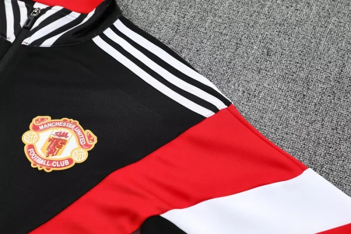 25-26 Man Utd Black Red Jacket Tracksuit #F14