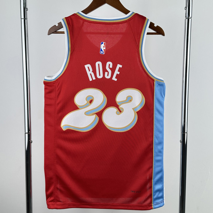 24-25 Grizzlies ROSE #23 Red City Edition Top Quality Hot Pressing NBA Jersey
