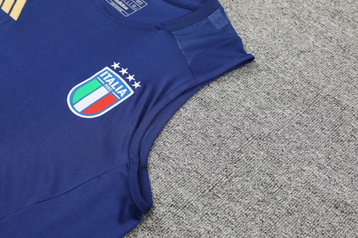 24-25 Italy Royal blue Tank top and shorts suit