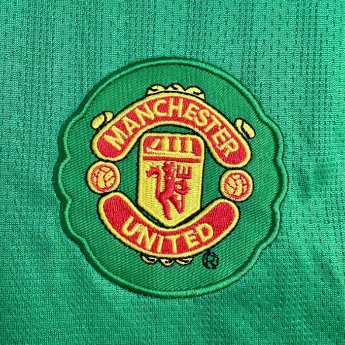 2007-2008 Man Utd Green Goalkeeper Retro Soccer Tersey