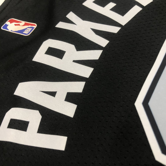 22-23 SA Spurs PARKER #9 Black Top Quality Hot Pressing NBA Jersey (Trapeze Edition)