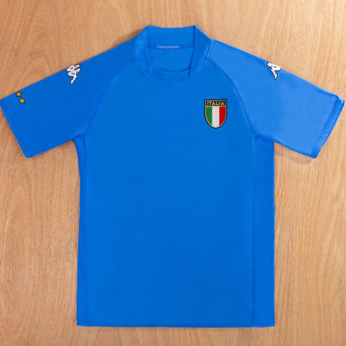 2002 Italy Home Retro Soccer Jersey