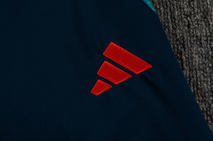 25-26 Flamengo Blue Half Pull Tracksuit (半拉链)