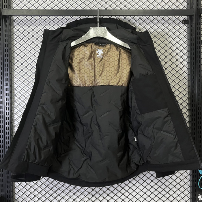 2024 DST Cotton Thickened warm Black Outdoor Jackets #A802加棉冲锋衣