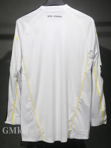 2009-2010 RMA Home Player Version 长袖球员 Long Sleeve Retro Soccer Jersey