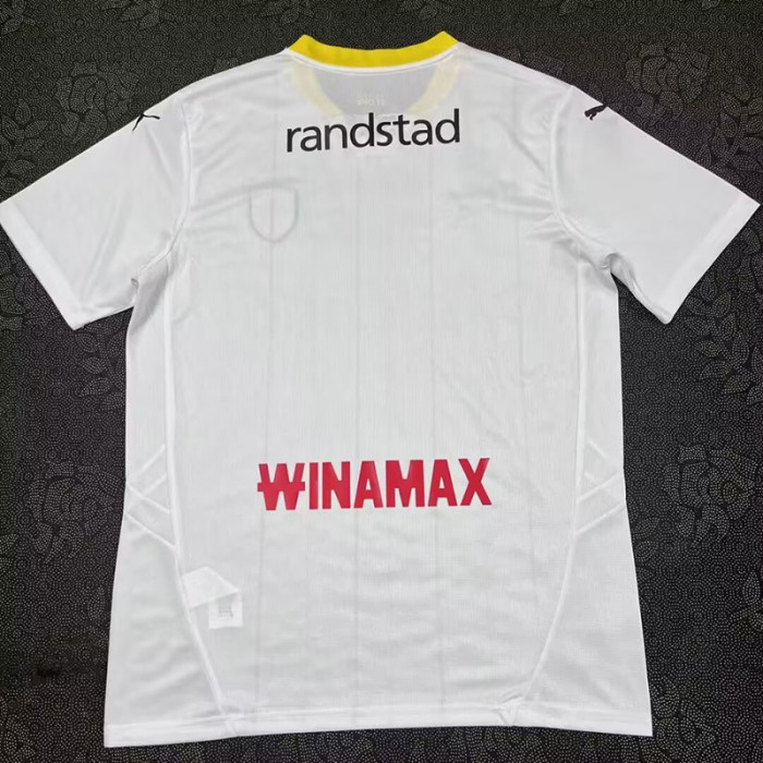 24-25 RC Lens Away Print Sponsor Fans Soccer Jersey