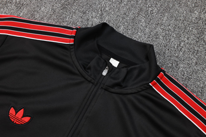2025-26 Man Utd Black Half Pull Tracksuit #B2506(半拉链）