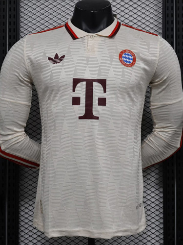 24-25 Bayern Third Long Sleeve Player Version Soccer Jersey (长袖球员)