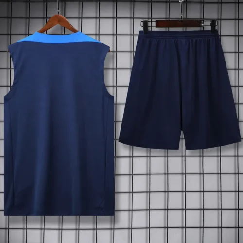 25-26 PSG Royal blue Tank top and shorts suit