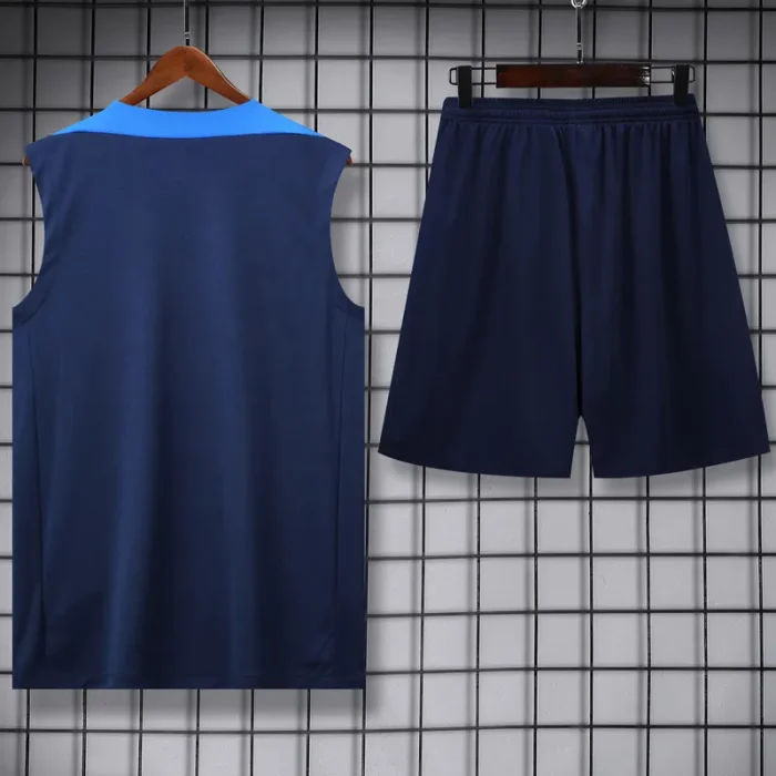 25-26 PSG Royal blue Tank top and shorts suit