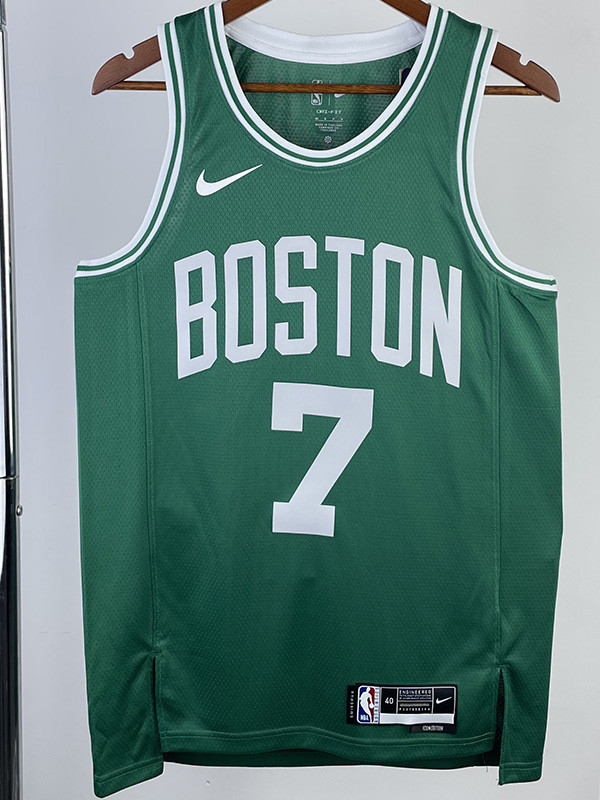22-23 CELTICS BROWN #7 Green Top Quality Hot Pressing NBA Jersey