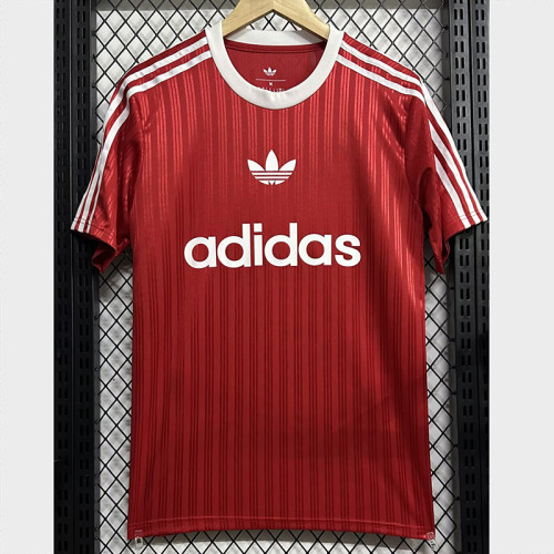 2025 AD Casual Red Fans Training shirts *三叶草