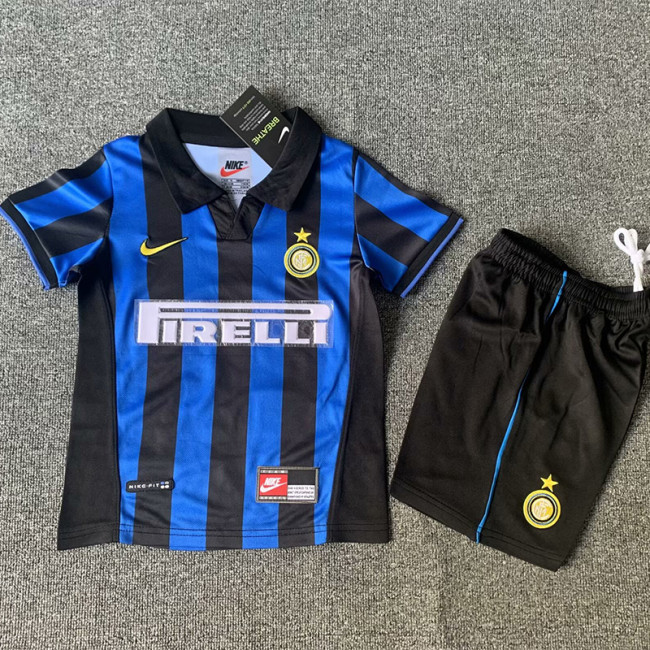 1998-1999 INT Home Kids Retro Soccer Jersey
