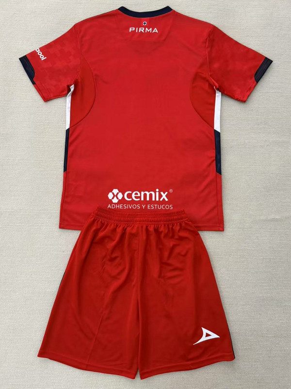 25-26 Cruz Azul Red GoalKeeper Kids Soccer Jersey