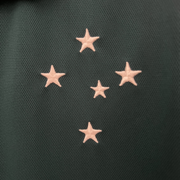 24-25 Cruzeiro Green Polo Short Sleeve