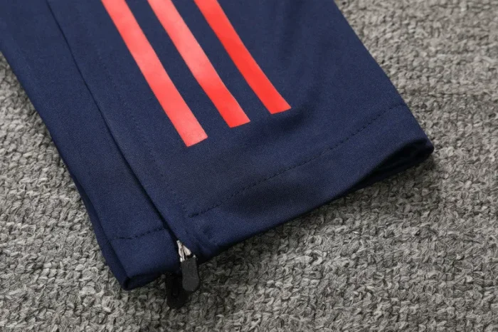 24-25 Man Utd Red black Half Pull Tracksuit (半拉链)(匹印)