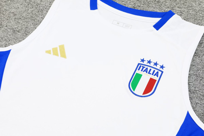 24-25 Italy White Tank top and shorts suit