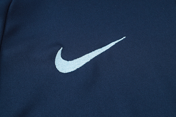 24-25 France Royal blue Half Pull Tracksuit (半拉链)