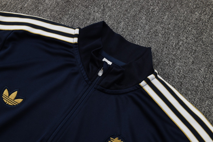 25-26 JUV Royal blue Half Pull Tracksuit #B2503(半拉链)