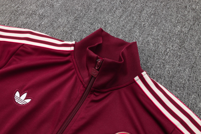 25-26 Bayern Jujube red Jacket Tracksuit #A2506