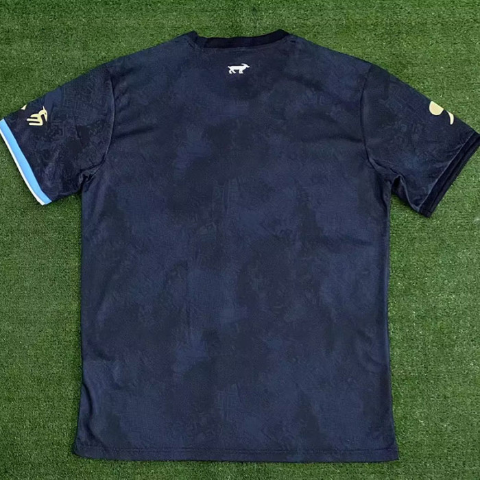 2023 Argentina Black Grey Special Edition Fans Soccer Jersey