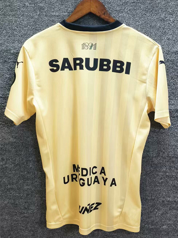 25-26 Atletico Penarol Beige Yellow Fans Soccer Jersey