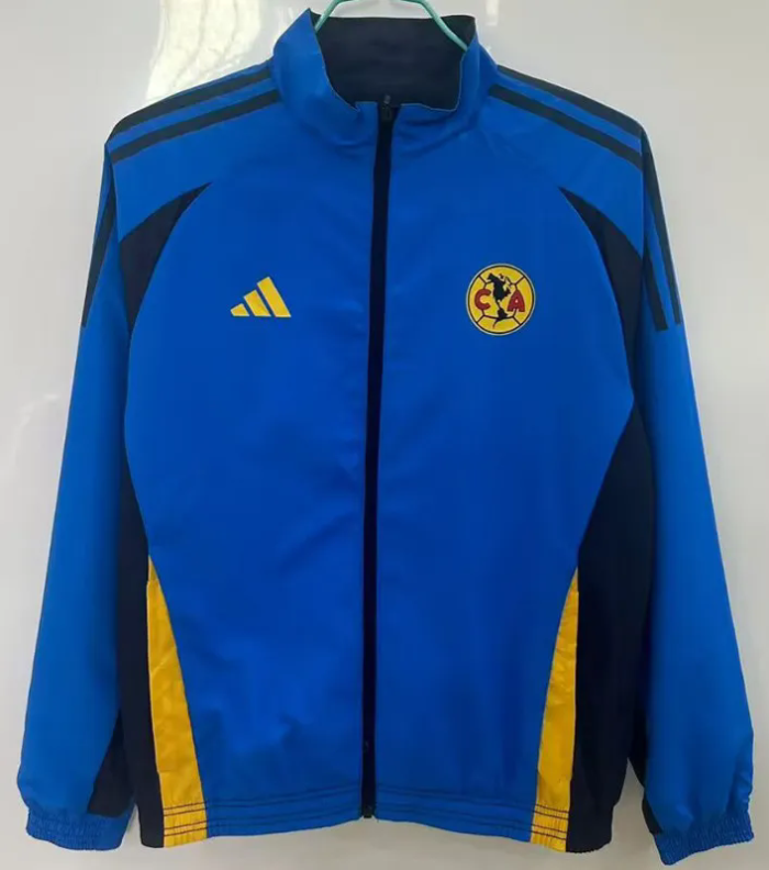 25-26 Club America Black & Blue Double Sided Windbreaker