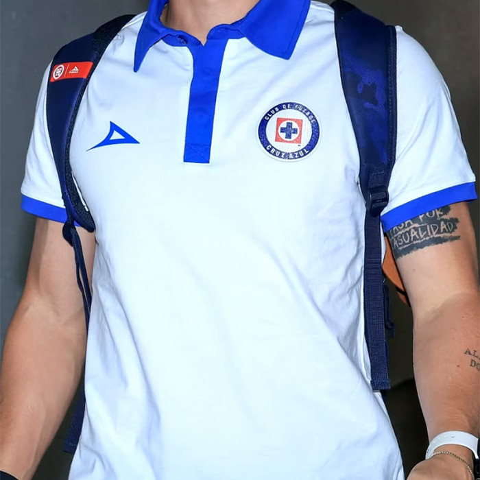 25-26 Cruz Azul White Polo Short Sleeve