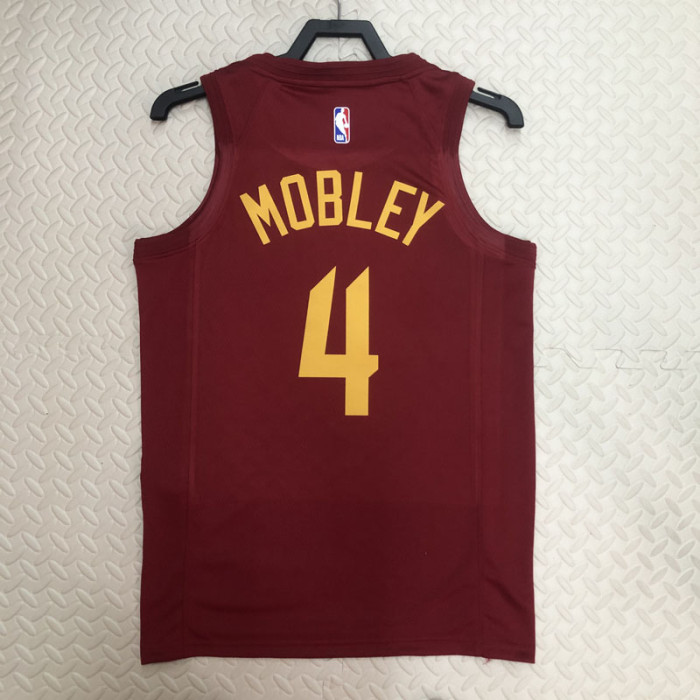 22-23 Cleveland Cavaliers MOBLEY #4 Red Top Quality Hot Pressing NBA Jersey