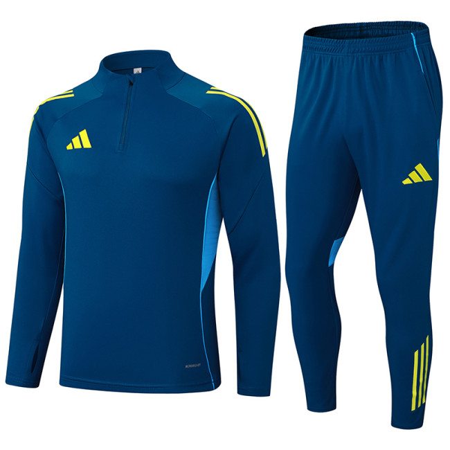 2025 AD Dark blue Half Pull Tracksuit #06(半拉链)
