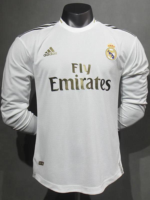 2019-2020 RMA Home Player Version 长袖球员 Long Sleeve Retro Soccer Jersey