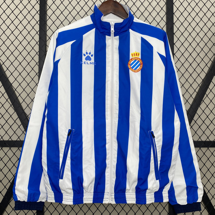 24-25 Espanyol Blue & White Double Sided Windbreaker (双面风衣)