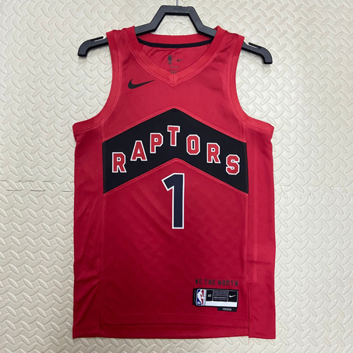 22-23 Raptors McGRADY #1 Red Top Quality Hot Pressing NBA Jersey