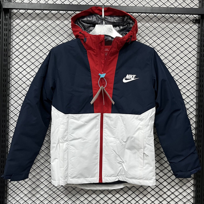 2025 NK Cotton Thickened warm Blue White Outdoor Jackets #P6加棉冲锋衣