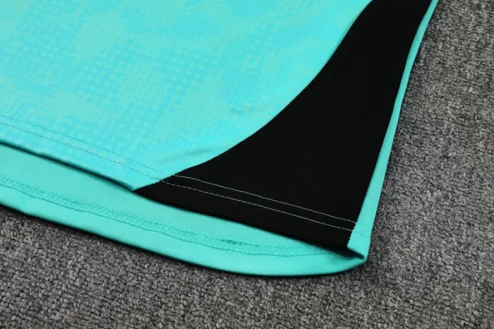 2025-26 Marseille Lake blue Half Pull Tracksuit (半拉链)