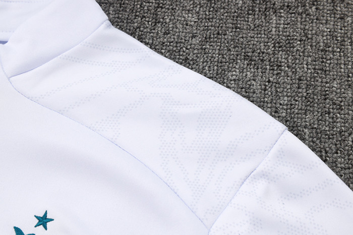 24-25 Marseille White Half Pull Tracksuit (半拉链)