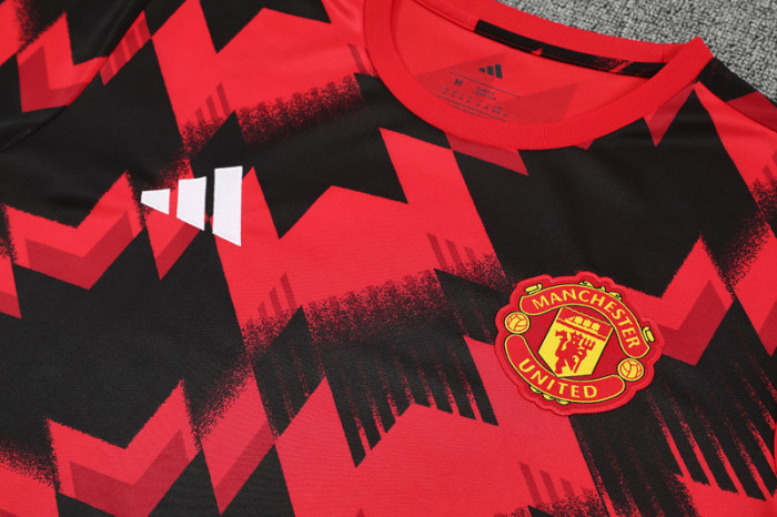 2025-26 Man Utd Red black Training Short Suit